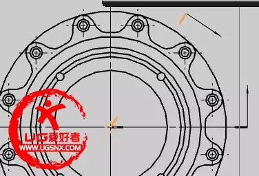 UG工程图旋转剖、阶梯剖视图的制作方法的图3